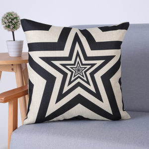 Housse de coussin psyché black and white 1
