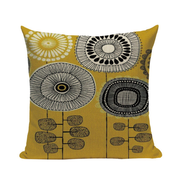 Housse de coussin collines en fleur