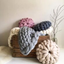 Coussin nœuds tressé original