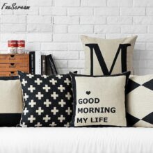 Housse de coussin good morning