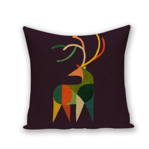 Housse de coussin geo wood