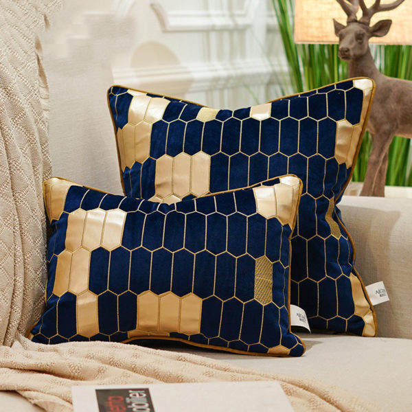 Collection de coussin bleu royale 1