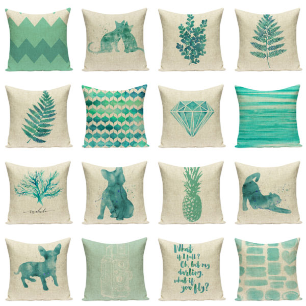 Housse de coussin green paradise Housse de coussin green paradise 1