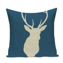 Collection housse de coussin carré géo scandinave Housse de coussin scandinave bleu canard