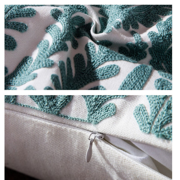 Collection housse de coussin géométrique turquoise 4