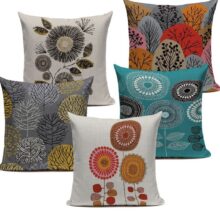 Housse de coussin collines en fleur Housse de coussin collines en fleur