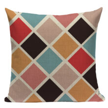 Housse de coussin géo color Housse de coussin géo color