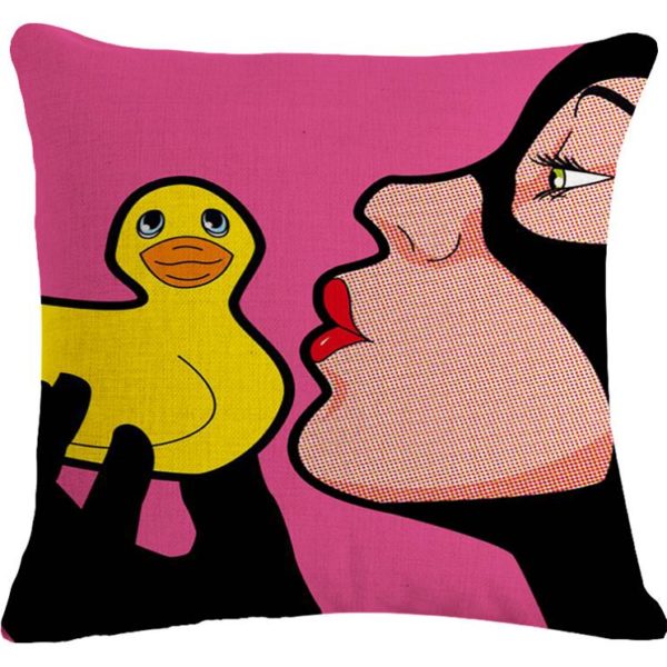 Housse de coussin collection comics colors Coloré drôle comique livres Coussin imprimé (Pas de Charge) linge Famille affection Canapé Siège De Voiture famille Décoratif À La Maison Throw oreiller 2