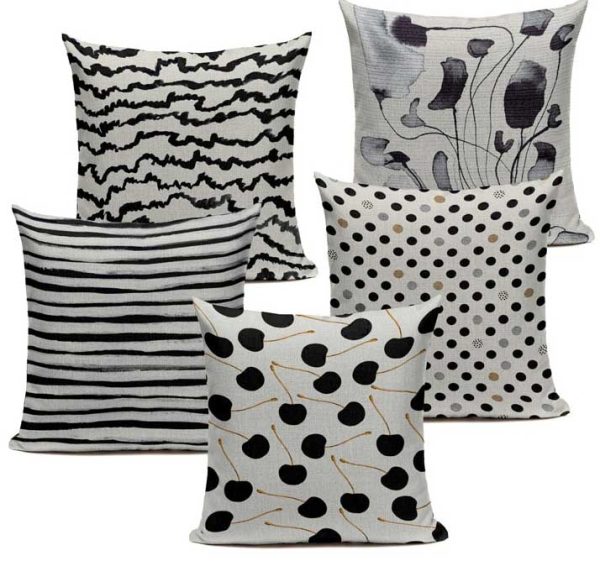 Housse de coussin black primary