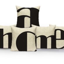 Collection housse de coussin lettre decorative