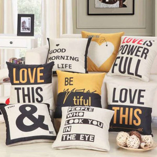 Housse de coussin yellow & full collection
