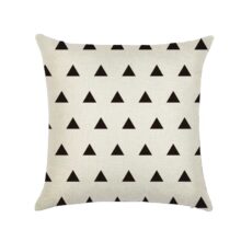 Housse de coussin géo scandinave noir & blanc Housse de coussin géo scandinave noir & blanc 1