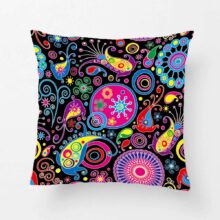 Housse de coussin retro psycho 2