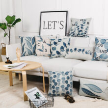 Housse de coussin blue flowers Housse de coussin blue flowers