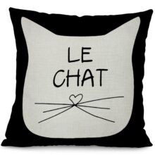 Housse de coussin collection chat noir housse de coussin le chat noir