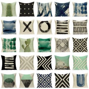 Housse de coussin collection cactus scandinave 1