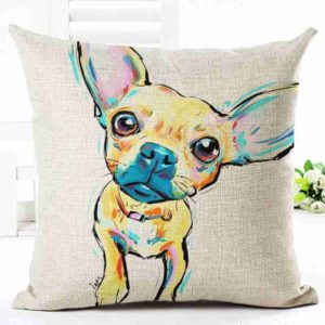 Housse de coussin happy dog Housse de coussin happy dog 1
