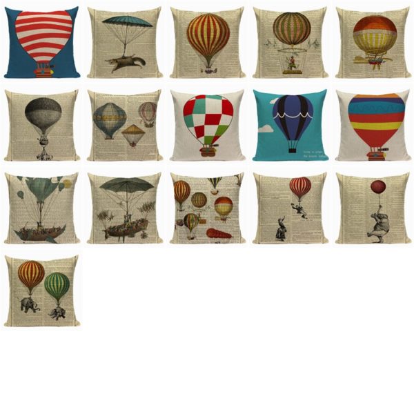 Housse de coussin ballon du 19eme Housse de coussin ballon du 19eme 1
