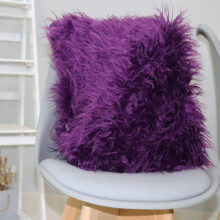 Housse de coussin moumoute colors