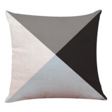 Housse de coussin gris geometrique housse de coussin scandinave pastel