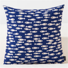 Housse de coussin nature blue nordique Housse de coussin nature blue nordique 1