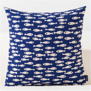 Housse de coussin nature blue nordique Housse de coussin nature blue nordique 1