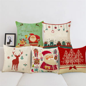 Housse de coussin personnage de noël Housse de coussin personnage de noël 1