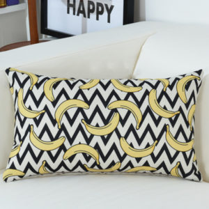 Housse de coussin collection texte & géométrie 1