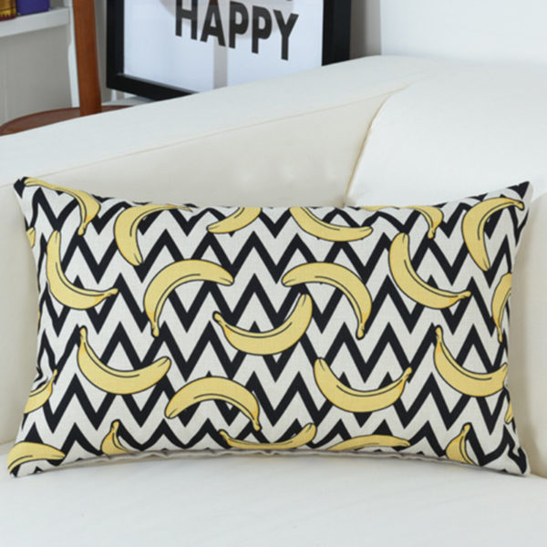 Housse de coussin collection texte & géométrie 1