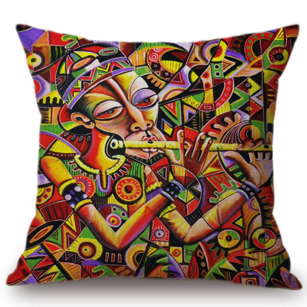 Housse de coussin mosaïque africaine 2