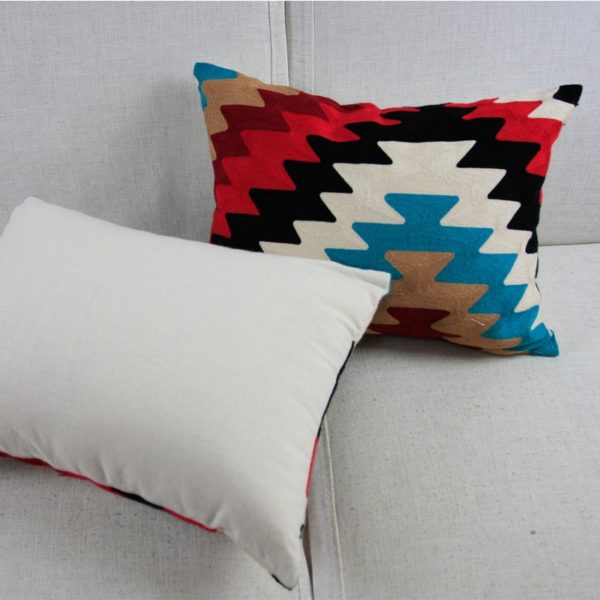 Housse de coussin Vintage brodé 2