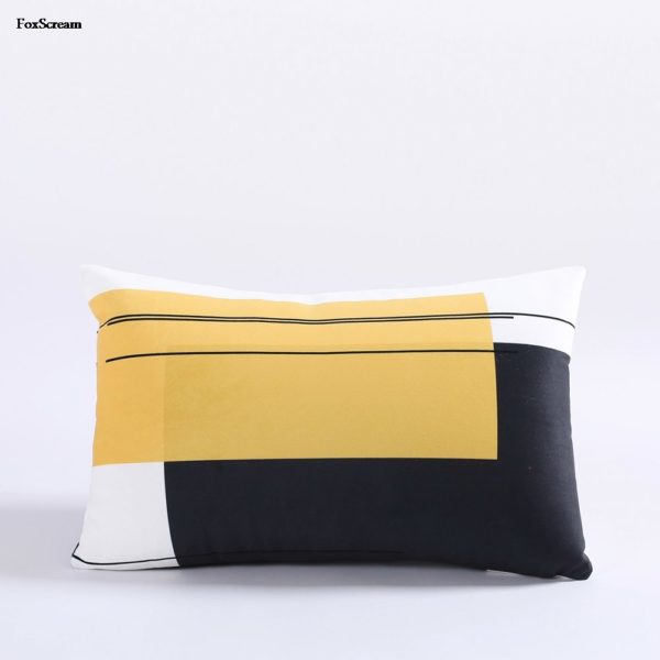 Housse de coussin rectangle design scandinave 1