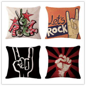 Housse de coussin collection Rock’in saoul Housse de coussin collection Rock'in saoul 1