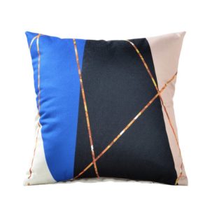 Housse de coussin collection triangle Bleu Nordique 1