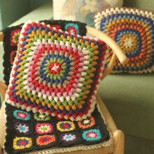 Housses de coussin bohème au crochet Coussin bohème au crochet