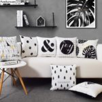 Housse de coussin scandinave black & white