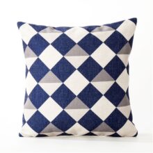 Housse de coussin collection bleu Nordique Housse de coussin collection bleu du nord 1