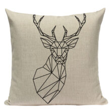 Housse de coussin la montagne du cerf