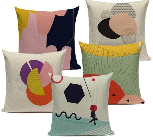 Housse de coussin bande dessiné