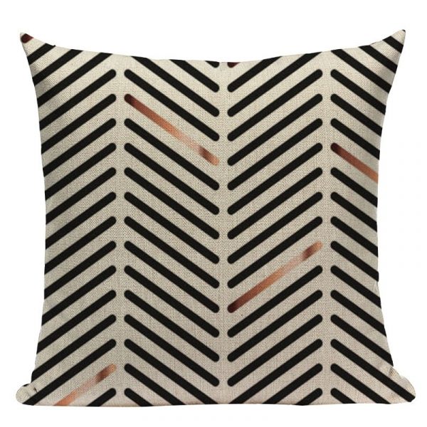 Housse de coussin black pop géométrique Housse de coussin black pop géométrique