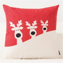 Housse de coussin joyeux Noël & Bonne année  1