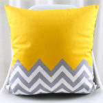 Housse de coussin yellow scandinave