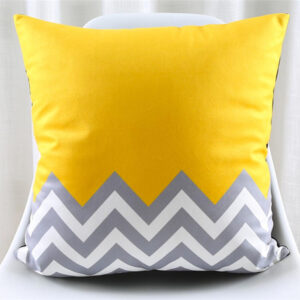 Housse de coussin yellow scandinave