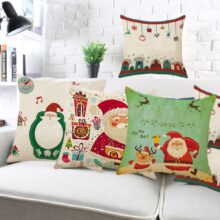 Housse de coussin collection fêtes de Noel 1
