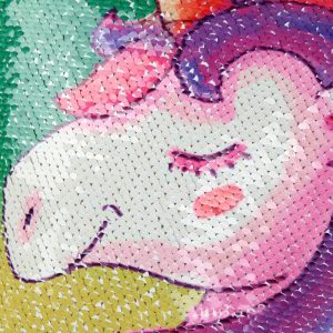 Housse de coussin licorne sequin Housse de coussin licorne sequin 1