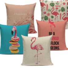 Housse de coussin King flamant rose Housse de coussin King flamant rose