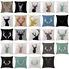 Housse de coussin collection les cerfs Housse de coussin collection les cerfs 1
