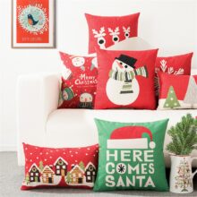 Housse de coussin joyeux Noël & Bonne année