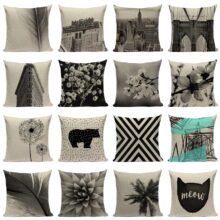 Housse de coussin black Garden 1