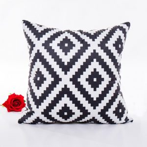 Housse de coussin scandinave noir Housse de coussin scandinave noir  1